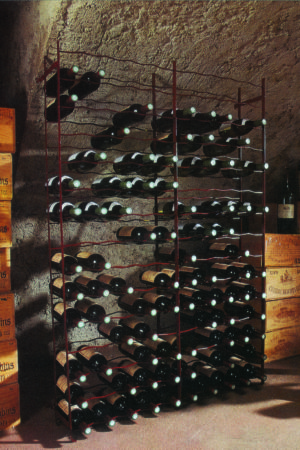 Steel wine racks